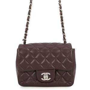 Chanel Chain Shoulder Bag Matelassé Coco Mark Lambskin Mini A35200 CHANEL Han...
